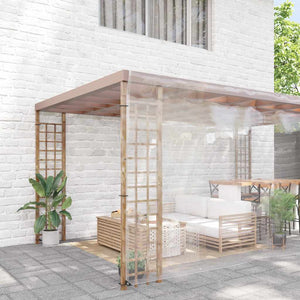 Transparente PVC Plane 8x8 m mit Ösen
