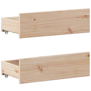 Massivholzbett 200x200 cm mit Kopfteil