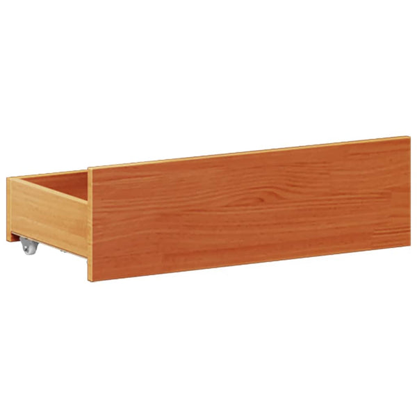 Massivholzbett 200x200 cm mit Kopfteil Braun