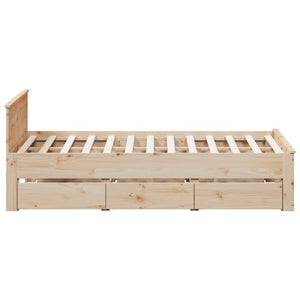 Massivholzbett 150x200 Kiefer ohne Matratze