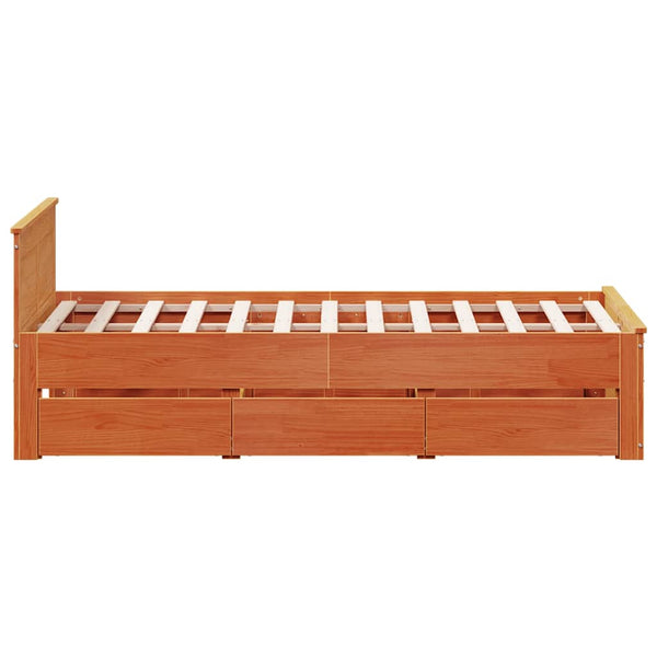 Massivholzbett 135x190 cm mit Kopfteil