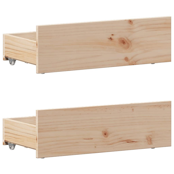 Massivholzbett 75x190 cm mit Kopfteil