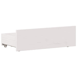 Massivholzbett 75x190 cm Weiß