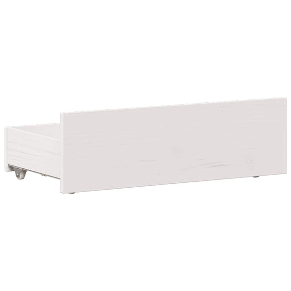 Massivholzbett 75x190 cm Weiß