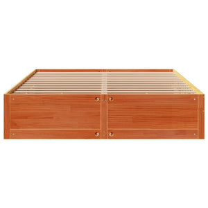 Massivholzbett 180x200 cm mit Schubladen Braun