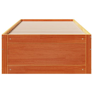 Massivholzbett 90x200 cm mit Schubladen Braun