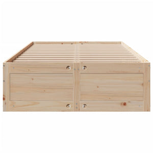 Massivholzbett 135x190 cm mit Schubladen