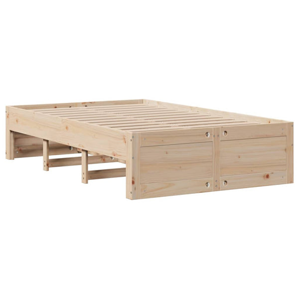 Massivholzbett 135x190 cm mit Schubladen