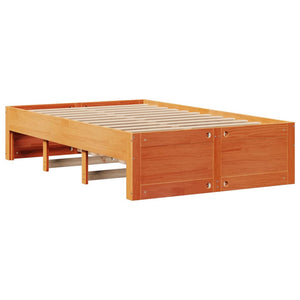 Massivholzbett 135x190 cm mit Schubladen