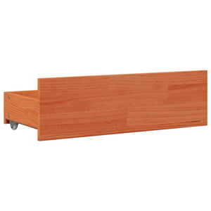 Massivholzbett 135x190 cm mit Schubladen