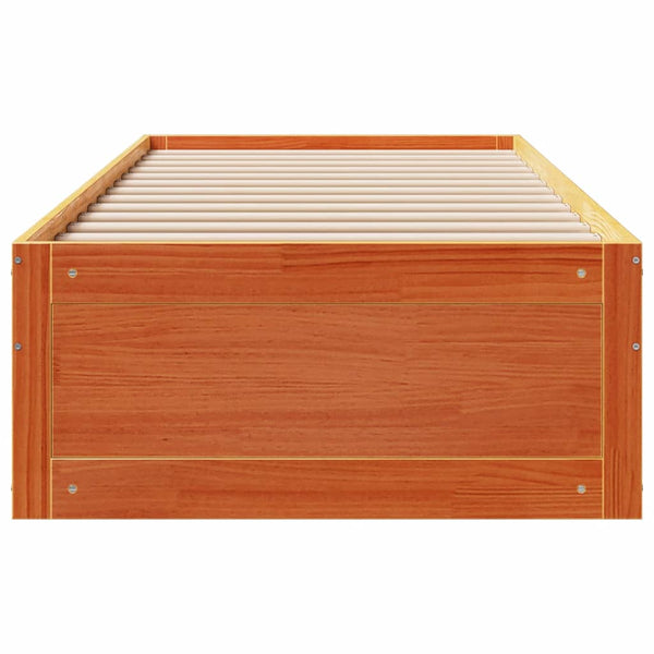 Massivholzbett 90x190 cm mit Schubladen