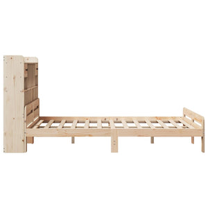 Massivholzbett mit Regal 150x200 cm Kiefer