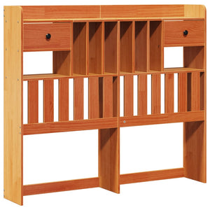 Massivholzbett mit Regal 135x190 cm