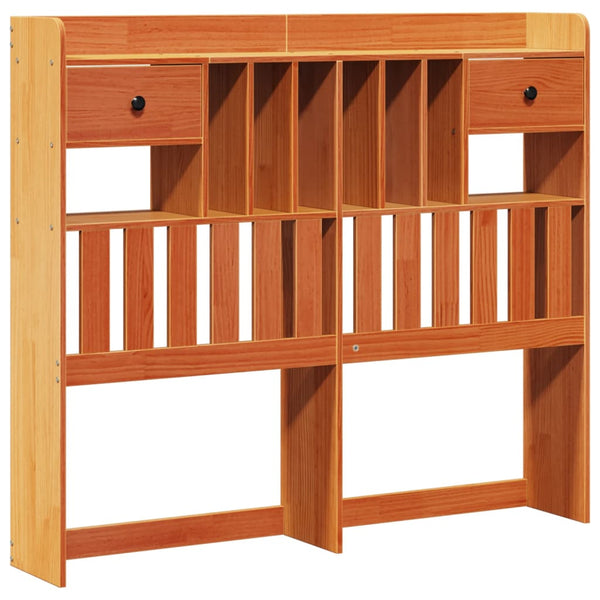 Massivholzbett mit Regal 135x190 cm