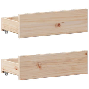 Massivholzbett 180x200 Kiefer mit Regal