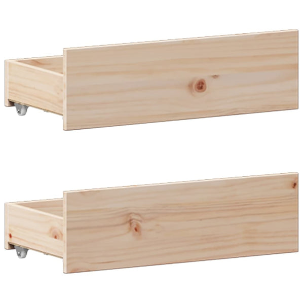 Massivholzbett 180x200 Kiefer mit Regal