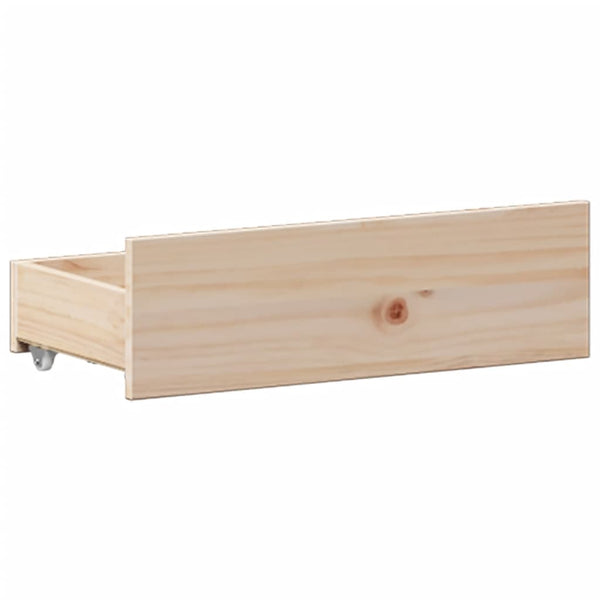 Massivholzbett 180x200 Kiefer mit Regal