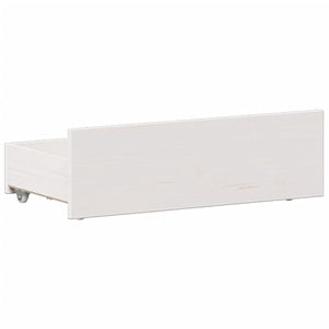 Massivholzbett mit Regal Kiefer 90x200 cm