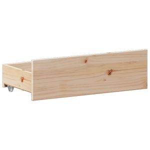 Massivholzbett 140x190 mit Regal Kiefer