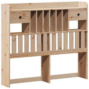 Massivholzbett 135x190 cm mit Regal Kiefer