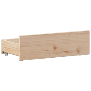 Massivholzbett Kiefer 90x190 cm mit Regal