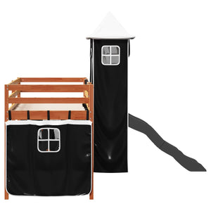 Kinderhochbett mit Turm 80x200 cm Kiefer