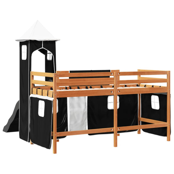 Kinderhochbett mit Turm 80x200 cm Kiefer