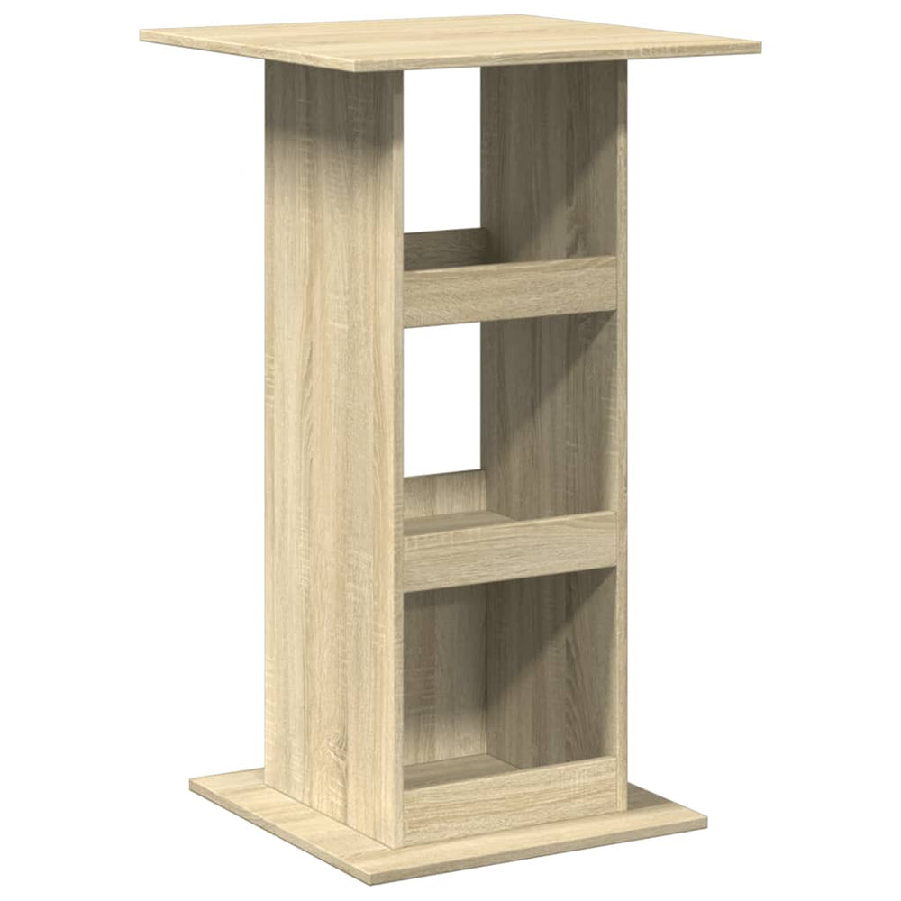 vidaXL Table de bar avec étagères Chêne sonoma 60x60x102 cm Bois d'ingénierie
