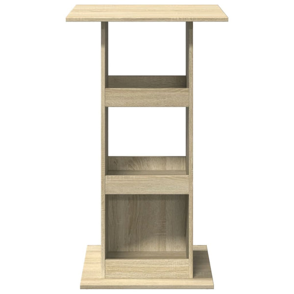 Bartisch Sonoma-Eiche mit Ablagen 60x60 cm