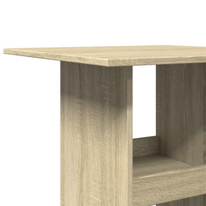 Bartisch Sonoma-Eiche mit Ablagen 60x60 cm