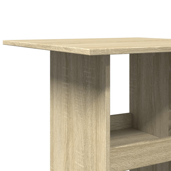 Bartisch Sonoma-Eiche mit Ablagen 60x60 cm