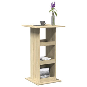 Bartisch Sonoma-Eiche mit Ablagen 60x60 cm