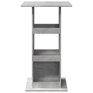 Bartisch Betongrau mit Ablagen 60x60x102 cm
