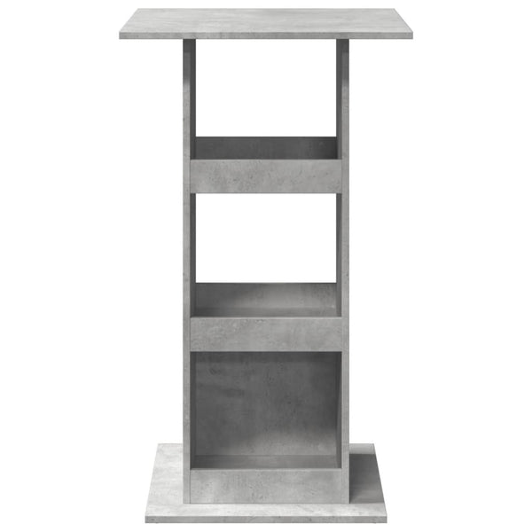 Bartisch Betongrau mit Ablagen 60x60x102 cm