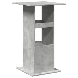 Bartisch Betongrau mit Ablagen 60x60x102 cm