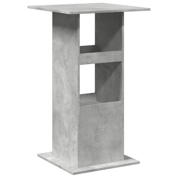 Bartisch Betongrau mit Ablagen 60x60x102 cm