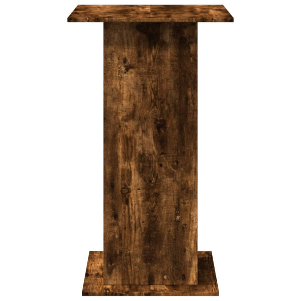 Bartisch mit Ablagen Räuchereiche 60x60 cm