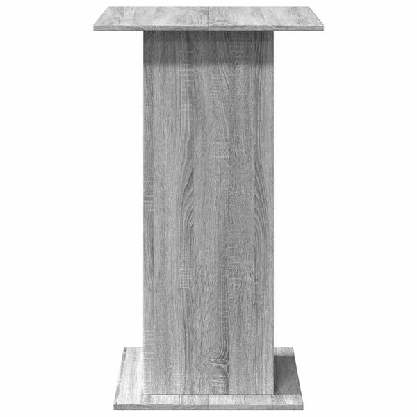 Bartisch Grau Sonoma 60x60 cm mit Ablagen