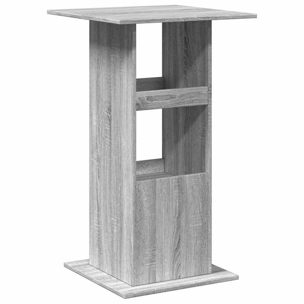 Bartisch Grau Sonoma 60x60 cm mit Ablagen