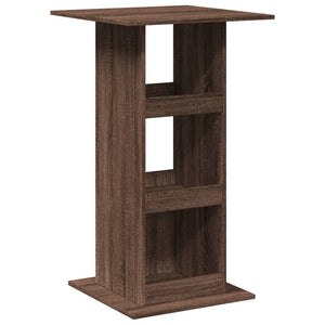 Bartisch Braun Eiche mit Ablagen 60x60 cm