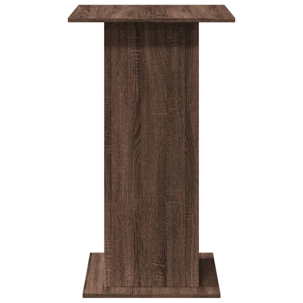 Bartisch Braun Eiche mit Ablagen 60x60 cm