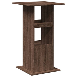 Bartisch Braun Eiche mit Ablagen 60x60 cm