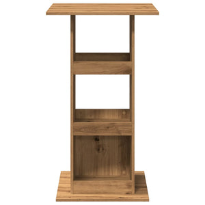Bartisch Artisan-Eiche mit Ablagen 60x60 cm