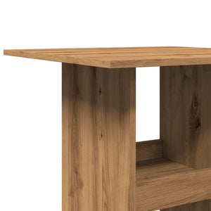 Bartisch Artisan-Eiche mit Ablagen 60x60 cm