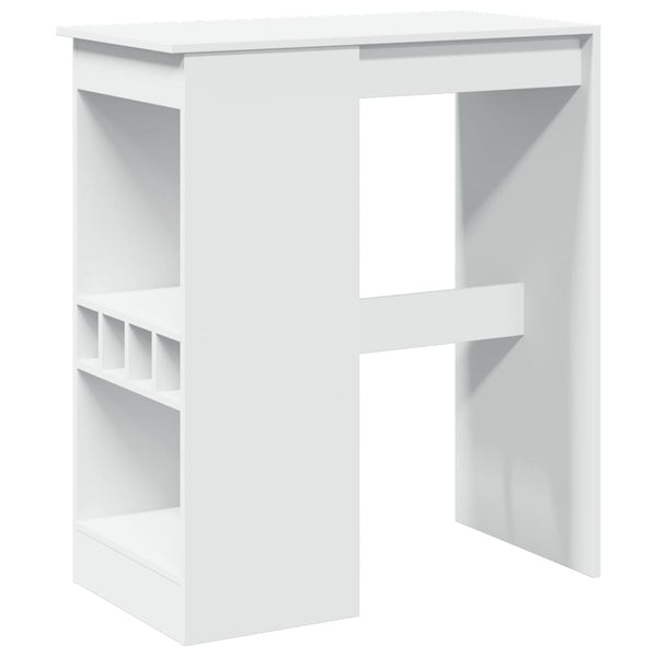 Bartisch mit Regal Weiß 90x47,5 cm