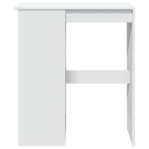 Bartisch mit Regal Weiß 90x47,5 cm