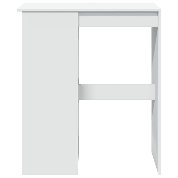 Bartisch mit Regal Weiß 90x47,5 cm