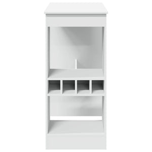 Bartisch mit Regal Weiß 90x47,5 cm