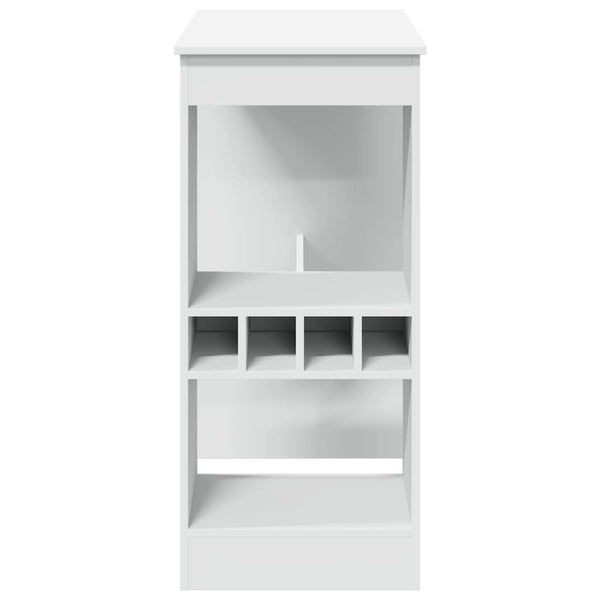 Bartisch mit Regal Weiß 90x47,5 cm
