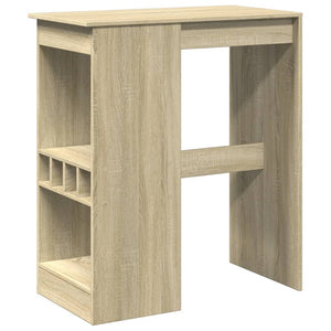 Bartisch mit Regal Sonoma-Eiche 90 cm